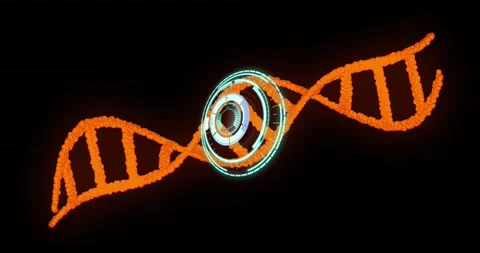 Animation of scope scanning over dna str... | Stock Video | Pond5