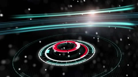 Animation of scope scanning over dna strand on black background Stock Footage 327527109