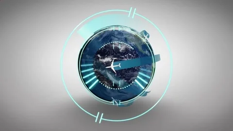 Animation of scope scanning over globe a... | Stock Video | Pond5