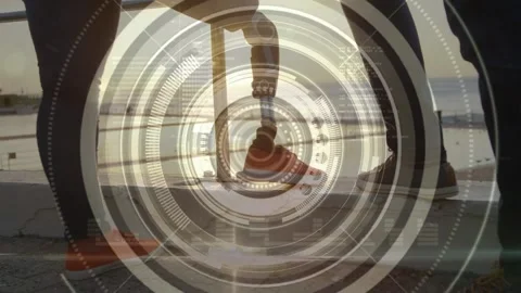 Animation of scope scanning over man wit... | Stock Video | Pond5