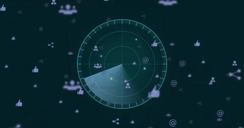 Animation of scope scanning over media i... | Stock Video | Pond5
