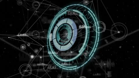 Animation of scope scanning over network... | Stock Video | Pond5