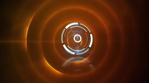 Animation of scope scanning over orange ... | Stock Video | Pond5