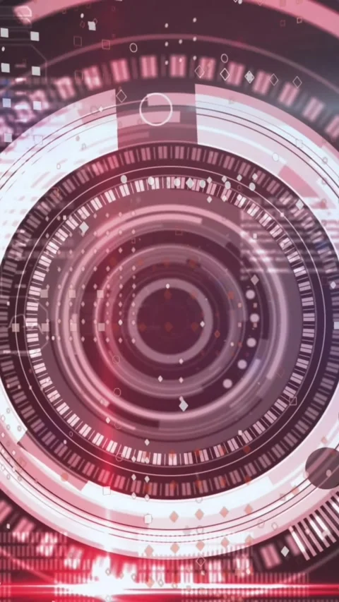 Animation of scope scanning over people exercising Stock Footage 342600361