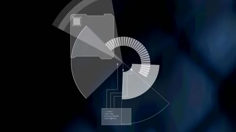 Animation of scope scanning over screens... | Stock Video | Pond5