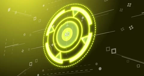 Animation of scope scanning over shapes ... | Stock Video | Pond5