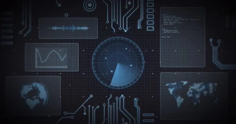 Animation of scope scanning, processor e... | Stock Video | Pond5