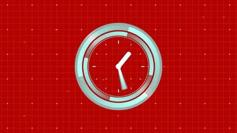 Animation of scope scanning on red backg... | Stock Video | Pond5