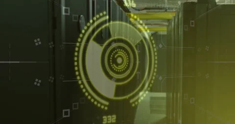 Animation of scope scanning with shapes ... | Stock Video | Pond5