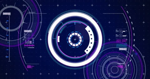 Animation of scopes scanning and data pr... | Stock Video | Pond5