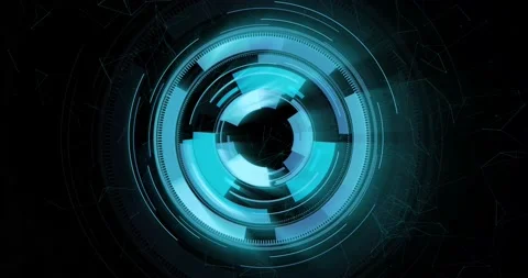 Animation of scopes scanning on black ba... | Stock Video | Pond5