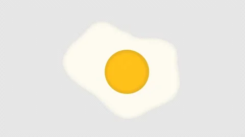 Animation of scrambled eggs, fried egg. Stock Footage 278585831