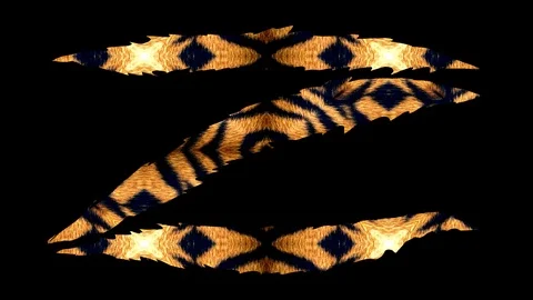 Animation of a scratch in sharp Z shape Video stock 114325071