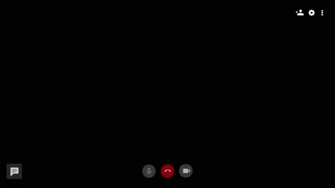 Animation of screen display of a hangouts template on a black background Stock Footage 143445791
