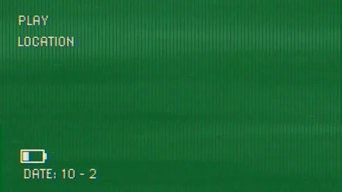Animation of screen with interference on grey background Stock Footage 325070450