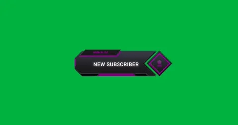 Animation of screen, new subscriber text... | Stock Video | Pond5