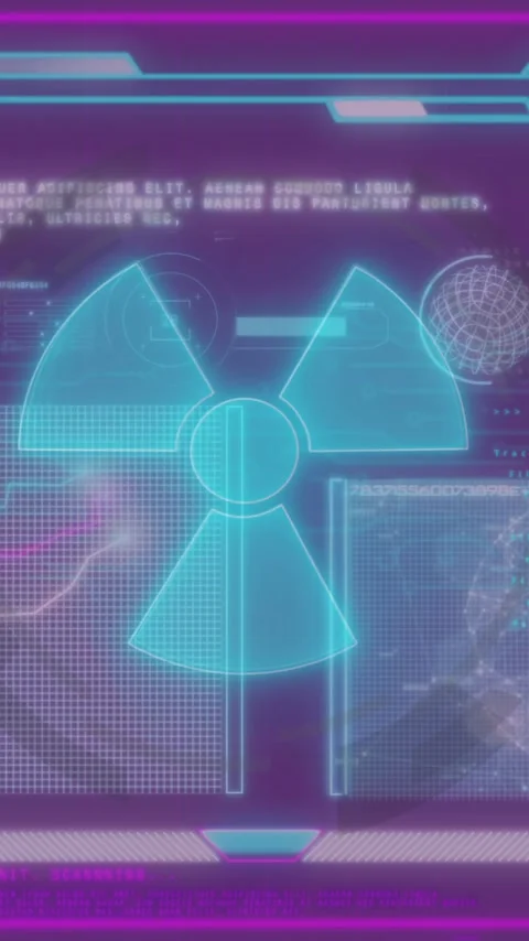 Animation of screens with digital data processing over purple background Stock Footage 320378603