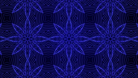 Animation Seamless Kaleidoscope pattern colorful background Vídeos de archivo 196550988