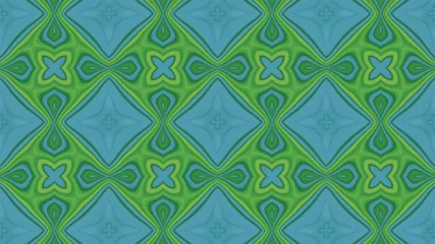 Animation Seamless Kaleidoscope pattern colorful background 스톡 동영상 196552076
