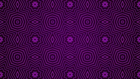 Animation Seamless Kaleidoscope pattern colorful background Vídeos de archivo 196553313