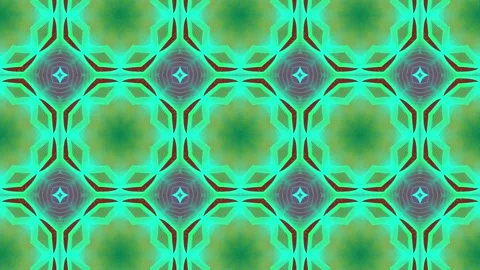 Animation Seamless Kaleidoscope pattern colorful background 스톡 동영상 196553326