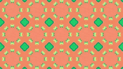 Animation Seamless Kaleidoscope pattern colorful background Vídeo Stock 196557452