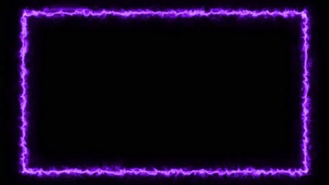 Animation seamless neon light glow frame borders looping Stock Footage 201580927