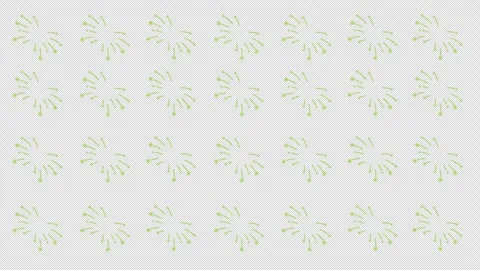 Animation seamless pattern of green fireworks bursting into star shapes sym.. Stock Footage 310644228