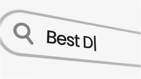 Animation of a search bar with the partial phrase ""best deals"" being typed. Stock Footage 277258318