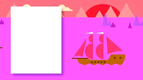 Animation of a seascape from copy space Stock Footage 204941427