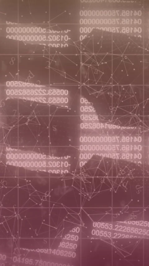 Animation of security chain icons and network of connections against grey Stock Footage 344723063
