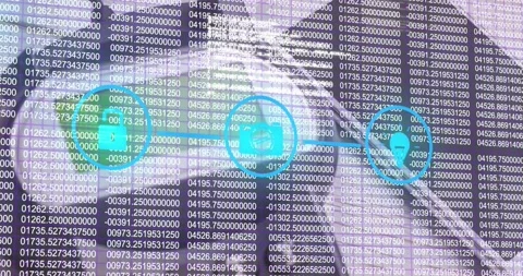 Animation of security icons and data processing over smartphone and payment Stock Footage 162970918