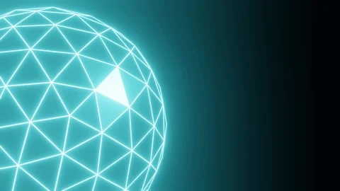 Animation sequence showing a rotating blue globe on a blackground Stock Footage 124027093