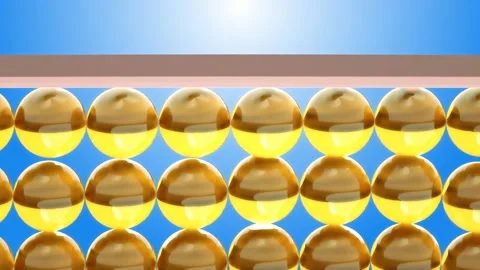 Animation serum drop 3D gold skin layer cell layer repair Effect ,skin care Video stock 159474151