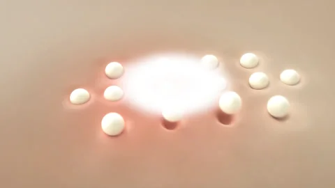 Animation serum through the skin layer and reduce up saggy skin of the skin  Stock Footage 142447784