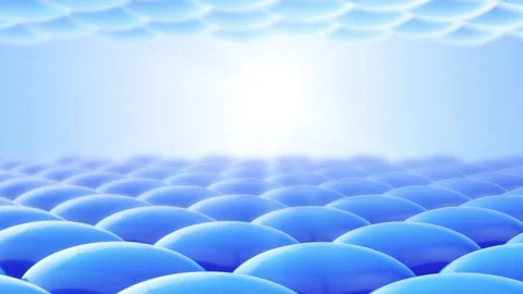 Animation serum through the skin layer and reduce up saggy skin of the skin cell Video stock 168674339