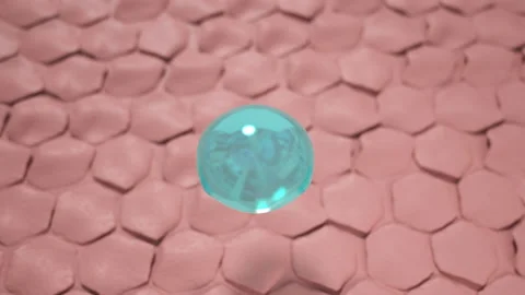 Animation Serum through the skin layer for repair wrinkles and dark skin tone ch Stock Footage 198494015