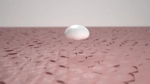 Animation Serum through the skin layer for repair wrinkles and dark skin tone ch Stock Footage 198494352