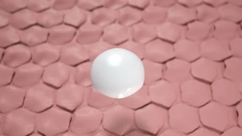 Animation Serum through the skin layer for repair wrinkles and dark skin tone ch Stock Footage 201363157