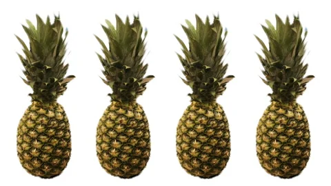 Animation of several pineapples. Rotates. 库存影片 148324806