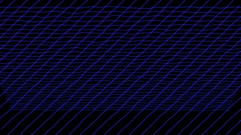 Animation of shape and glowing lights Stock Footage 257191208