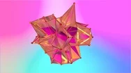 Animation Of A Shape Metamorphosis Of A Polygonal Semi Transparent Model Stock Footage