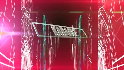 Animation of shapes and karaoke text over black background Stock Footage 328714294