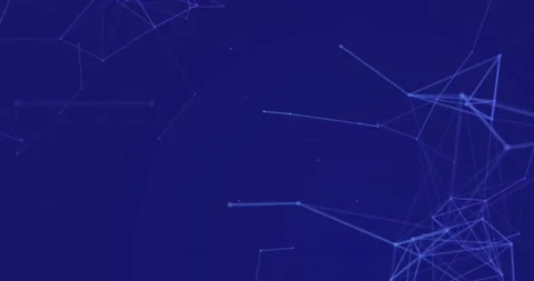 Animation of shapes over blue background | Stock Video | Pond5