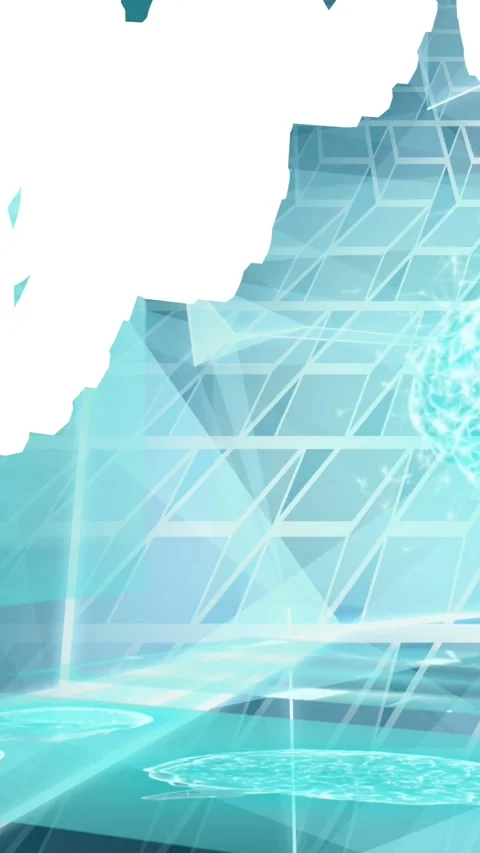 Animation of shapes over data processing and digital brain on blue background Stock Footage 322084598