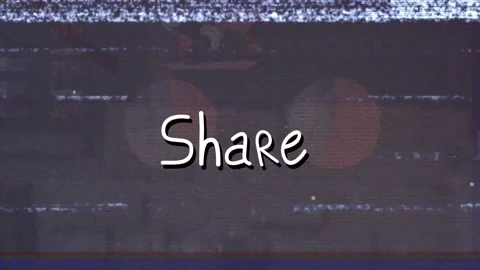 Animation of share text and interference over data processing Stock Footage 330659509