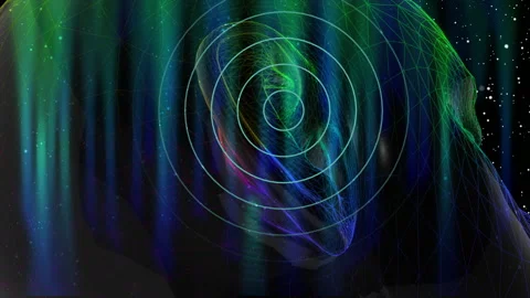 Animation Sharpening ear sensitivity with radio wave effect Video stock 190958940