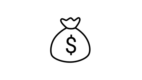 Animation of Shopping web icons. E-commerce icon on white background Stock Footage 253997263