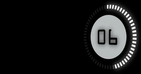 Animation showing a 15 times countdown Stock Footage 297430231
