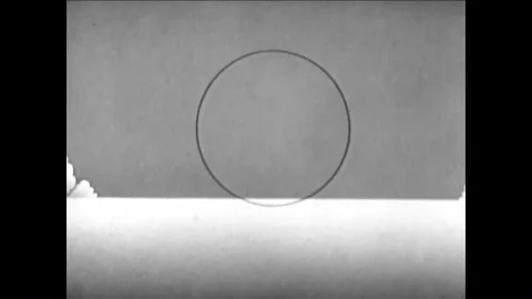An animation shows the ascent of a balloon filled with hydrogen gas and it is Stock Footage 88828403